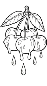 coloriage Cerise gratuit en ligne