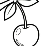 coloriage Cerise educatif pour enfant