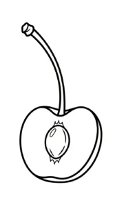 coloriage Cerise pour enfants à télécharger