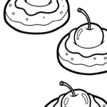 coloriage Cerise pour enfant de 4 ans
