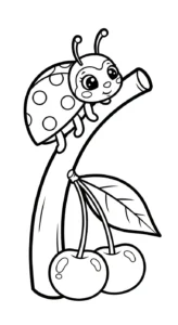 imprimer coloriage Cerise