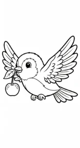 coloriage Cerise et apprentissage