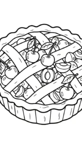 coloriage Cerise et decoupage a imprimer gratuit