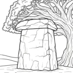 coloriage Dragonnier pour bebe a imprimer
