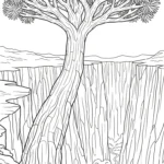 coloriage Dragonnier a imprimer pour enfant de 4 ans