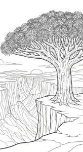 coloriage Dragonnier a colorier en ligne gratuitement