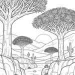 coloriage Dragonnier à imprimer gratuitement