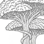 coloriage Dragonnier à imprimer pour enfant de 3 ans