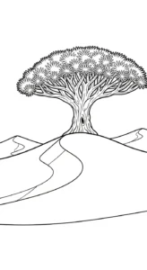 coloriage Dragonnier gratuit a imprimer