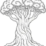 coloriage Dragonnier à imprimer pour enfant de 2 ans