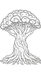 coloriage Dragonnier à imprimer pour enfant de 2 ans
