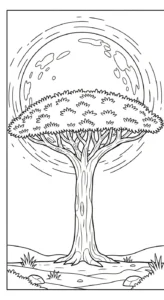 coloriage Dragonnier pour enfant de à imprimer