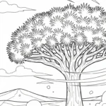 coloriage Dragonnier pour enfant