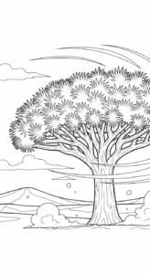 coloriage Dragonnier pour enfant