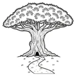 coloriage Dragonnier à imprimer pdf gratuit