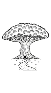 coloriage Dragonnier à imprimer pdf gratuit