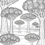 coloriage Dragonnier pour enfant gratuit