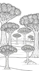 coloriage Dragonnier pour enfant gratuit