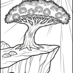 coloriage Dragonnier à imprimer pour enfant de 3 ans
