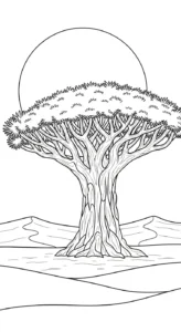 a imprimer coloriage Dragonnier gratuit