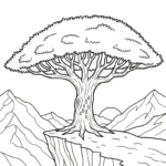 coloriage Dragonnier en ligne pour enfant