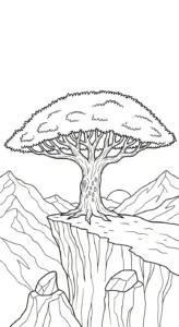 coloriage Dragonnier en ligne pour enfant