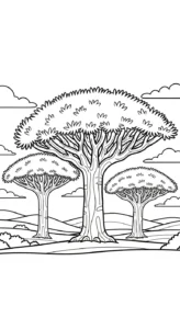 coloriage Dragonnier gratuit en ligne