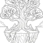 coloriage Dragonnier pour enfant a imprimer gratuit