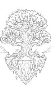 coloriage Dragonnier pour enfant a imprimer gratuit