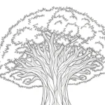 coloriage Dragonnier pour enfant de à imprimer
