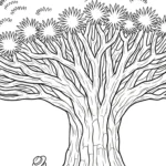 coloriage Dragonnier à imprimer pour enfant de 4 ans