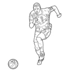 coloriage Erling Haaland à imprimer gratuit