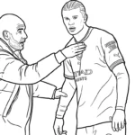 coloriage Erling Haaland à imprimer gratuitement