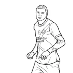 coloriage Erling Haaland a colorier en ligne