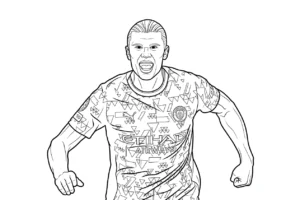 imprimer coloriage Erling Haaland
