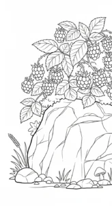 coloriage Framboise pour enfant