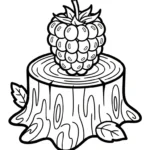 coloriage Framboise pour enfant de 3 ans
