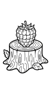 coloriage Framboise pour enfant de 3 ans