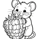 coloriage Framboise pour enfants
