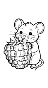 coloriage Framboise pour enfants