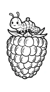 coloriage Framboise pour enfant