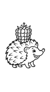 coloriage Framboise à imprimer pour enfant de 3 ans