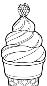 coloriage Framboise pour enfant de 2 ans