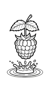 coloriage Framboise gratuit pour enfants