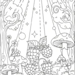 coloriage Framboise à imprimer a4