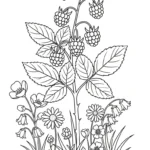 coloriage Framboise à imprimer gratuit