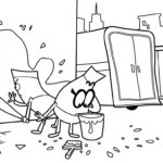 coloriage Lamput et decoupage a imprimer gratuit