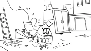 coloriage Lamput et decoupage a imprimer gratuit