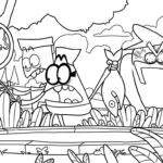 coloriage Lamput à imprimer pour enfant de 3 ans