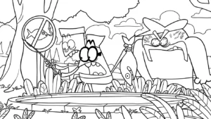 coloriage Lamput à imprimer pour enfant de 3 ans
